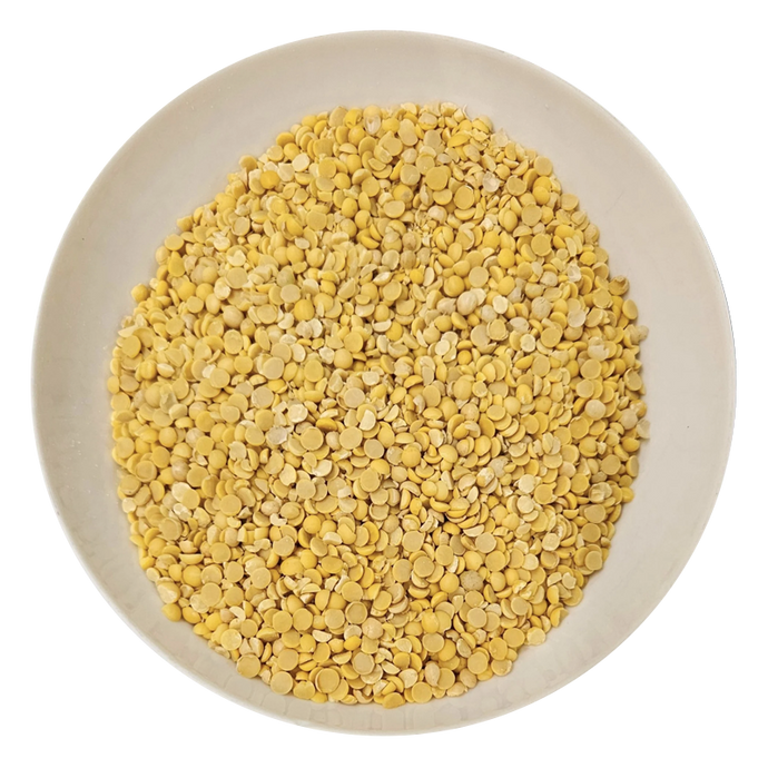 halbierte Sojabohnen für Tempeh